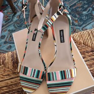 Nine West Green and Multi-colored Heels Elegant Style